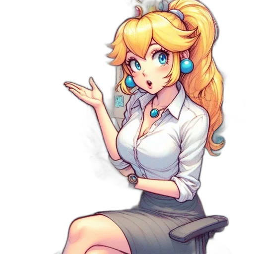 dress, staff, weapon, face transparent PNG cut-out