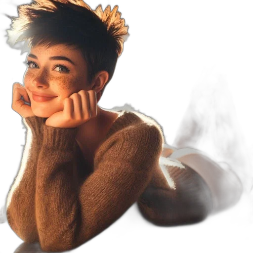 dragon, hair, crown, dress transparent PNG cut-out