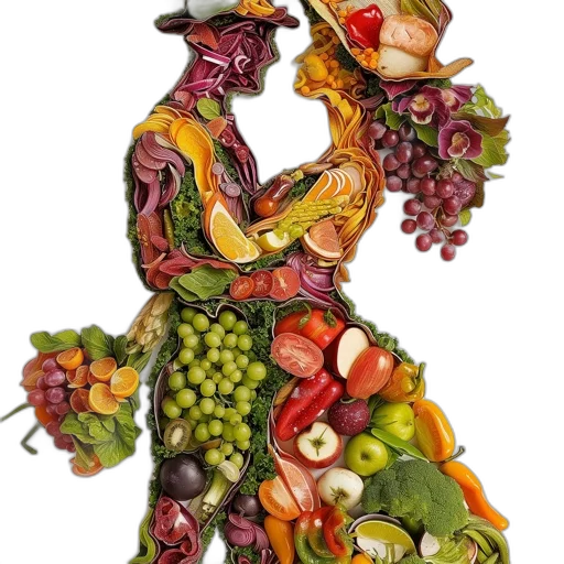 food, dress, photorealistic, oil painting transparent PNG cut-out