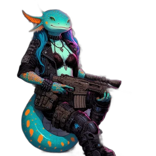dragon, weapon, staff, animal transparent PNG cut-out