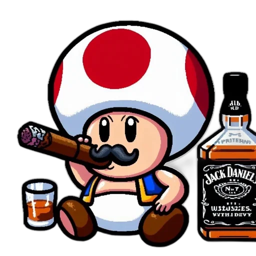 bottle, hat, weapon, pixel art transparent PNG cut-out