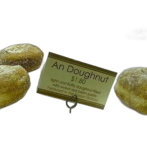 food, 3d render, sign, doughnut transparent PNG cut-out