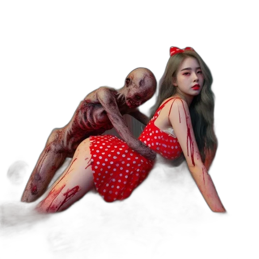 creature, dress, concept art, photorealistic transparent PNG cut-out