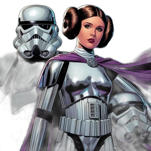 comic book art, concept art, two, characters transparent PNG cut-out