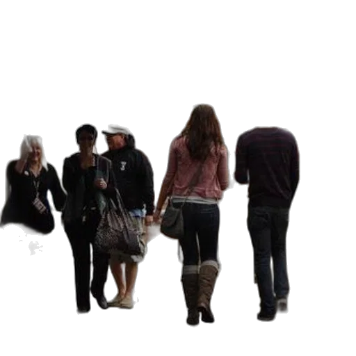 staff, jacket, umbrella, hat transparent PNG cut-out