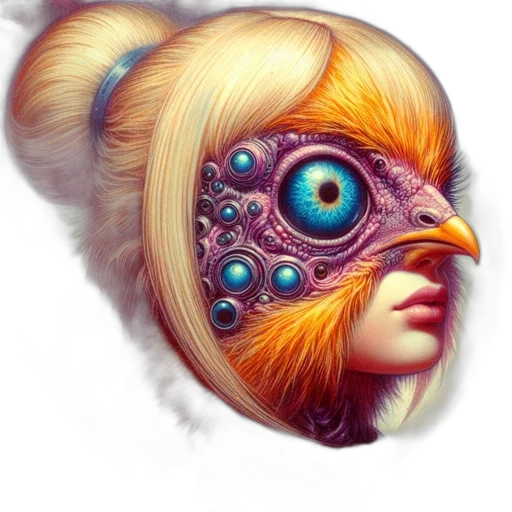 mask, face, fantasy art, photorealistic transparent PNG cut-out