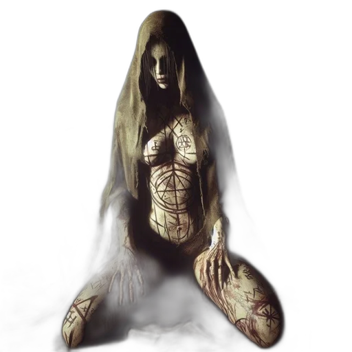 creature, dress, mask, face transparent PNG cut-out