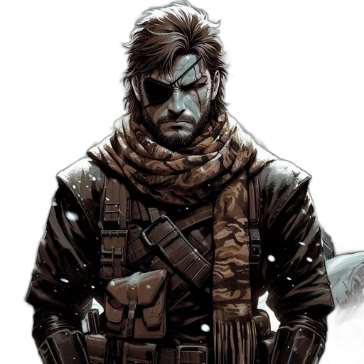 jacket, weapon, comic book art, concept art transparent PNG cut-out