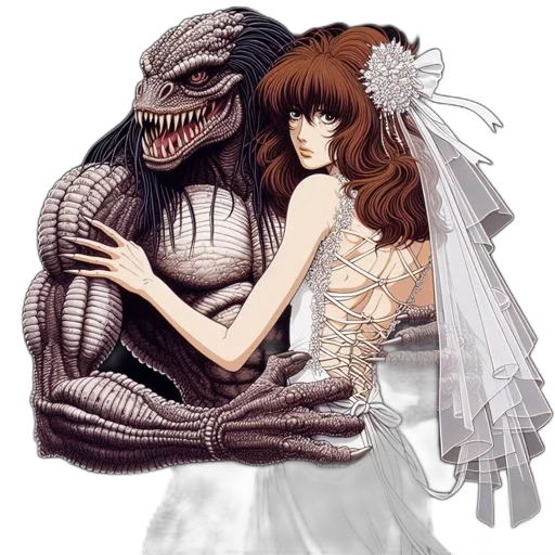 creature, dress, mask, dragon transparent PNG cut-out