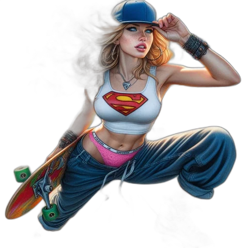 hat, comic book art, concept art, fantasy art transparent PNG cut-out