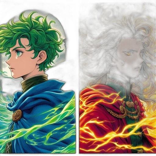 comic book art, fantasy art, concept art, anime transparent PNG cut-out
