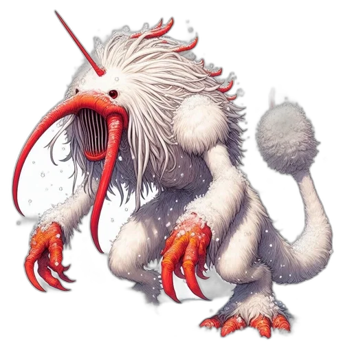 creature, dragon, staff, animal transparent PNG cut-out