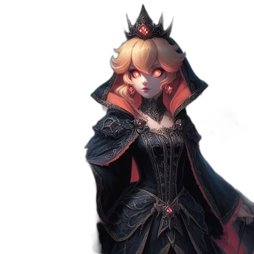 crown, dress, mask, staff transparent PNG cut-out