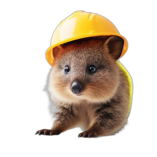 hat, animal, staff, photorealistic transparent PNG cut-out