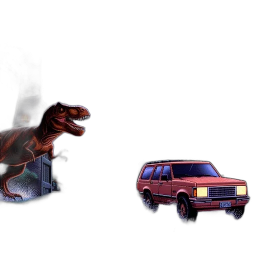 car, dragon, creature, animal transparent PNG cut-out