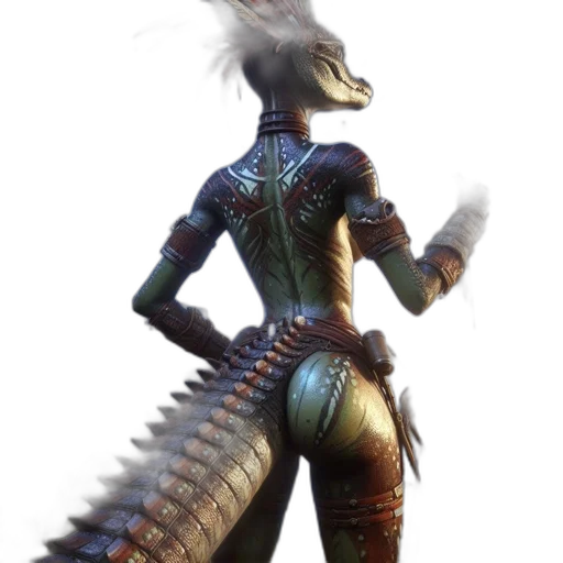 dragon, creature, animal, staff transparent PNG cut-out
