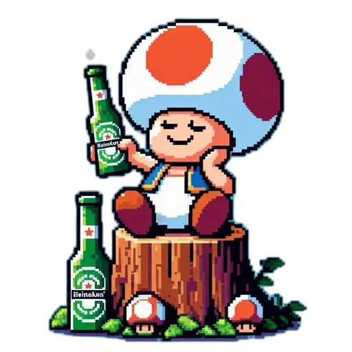 bottle, hat, food, robot transparent PNG cut-out