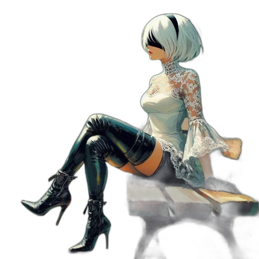 dress, robot, weapon, concept art transparent PNG cut-out