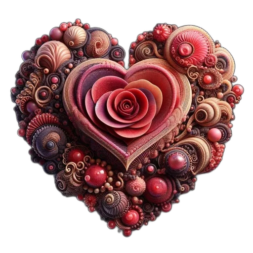 jewelry, flower, photorealistic, fantasy art transparent PNG cut-out