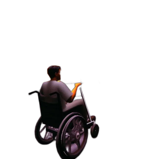 staff, umbrella, car, robot transparent PNG cut-out