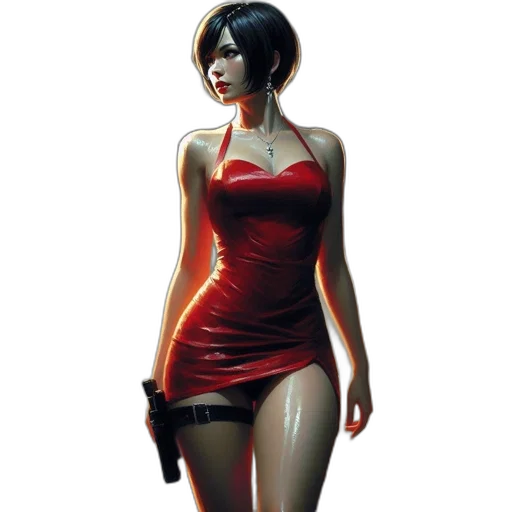 dress, concept art, comic book art, photorealistic transparent PNG cut-out