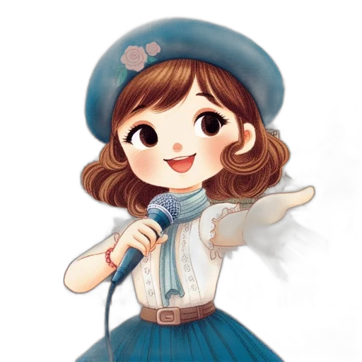 staff, weapon, hat, watercolor transparent PNG cut-out