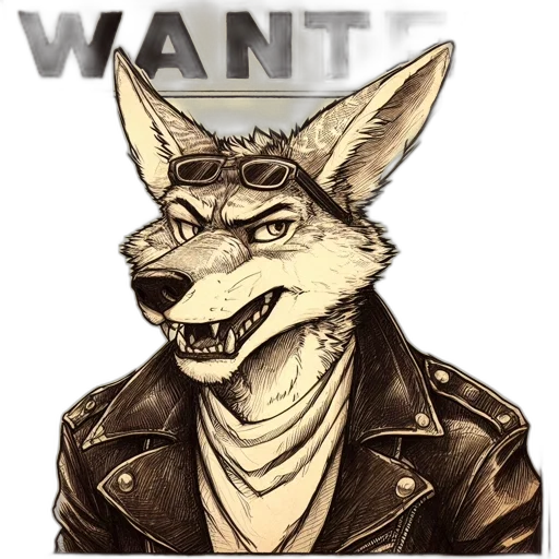 jacket, animal, creature, concept art transparent PNG cut-out