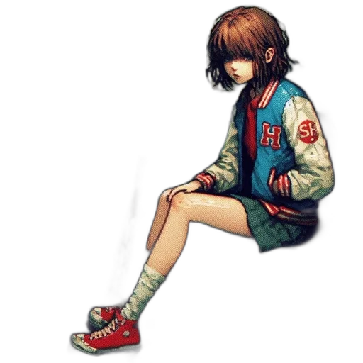 jacket, shoes, dress, face transparent PNG cut-out