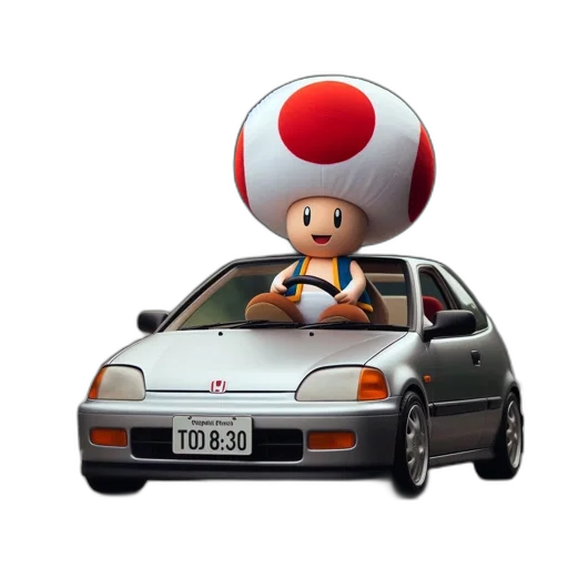 car, hat, animal, 3d render transparent PNG cut-out