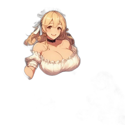 dress, staff, weapon, crown transparent PNG cut-out
