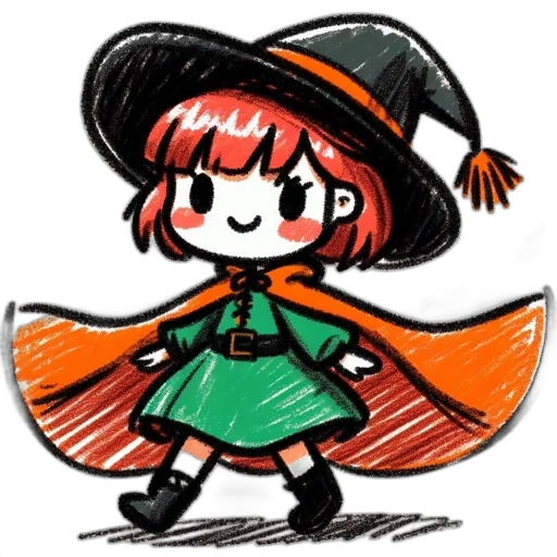 hat, staff, dress, weapon transparent PNG cut-out
