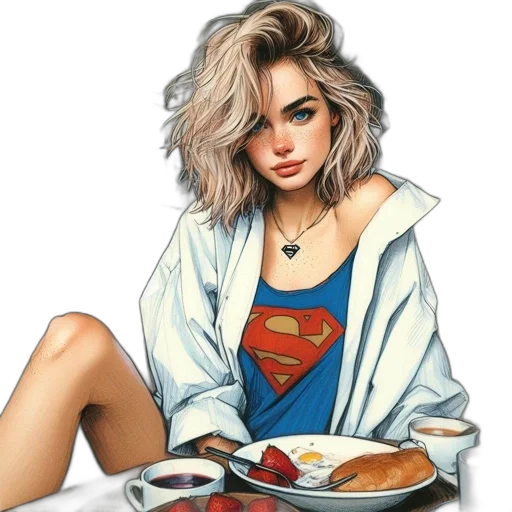 food, jewelry, face, comic book art transparent PNG cut-out