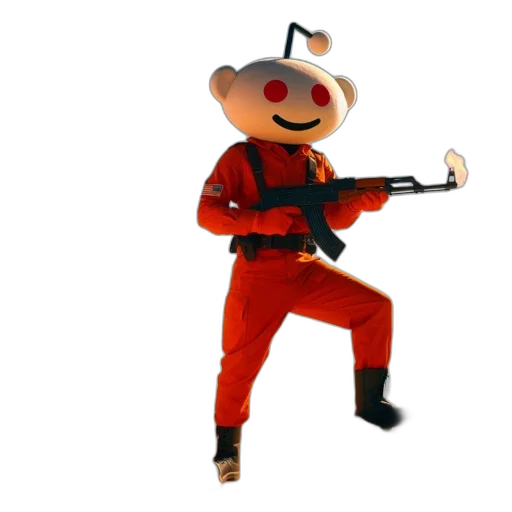 weapon, robot, staff, animal transparent PNG cut-out