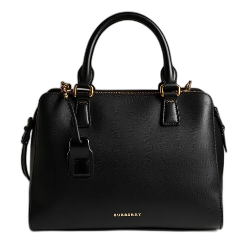 medium, leather, barrel, bag transparent PNG cut-out