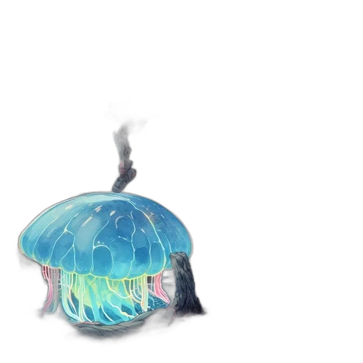 hat, crown, umbrella, creature transparent PNG cut-out