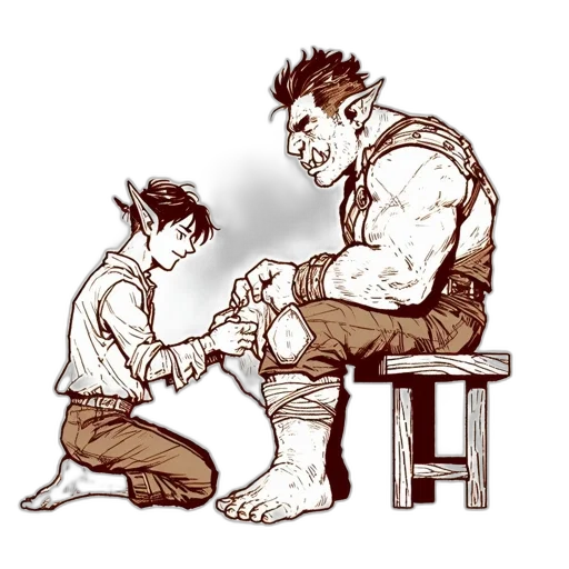 concept art, comic book art, fantasy art, cartoon transparent PNG cut-out