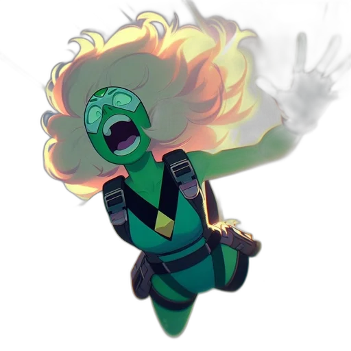 staff, jacket, creature, mask transparent PNG cut-out