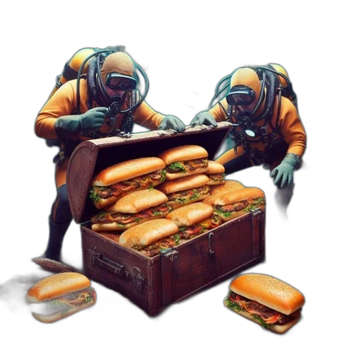 food, robot, creature, furniture transparent PNG cut-out