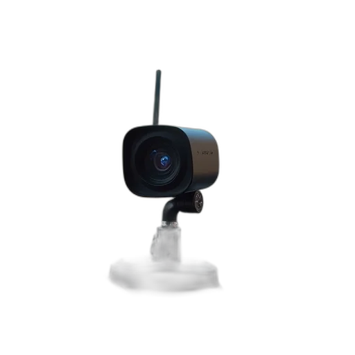 robot, staff, 3d render, camera transparent PNG cut-out