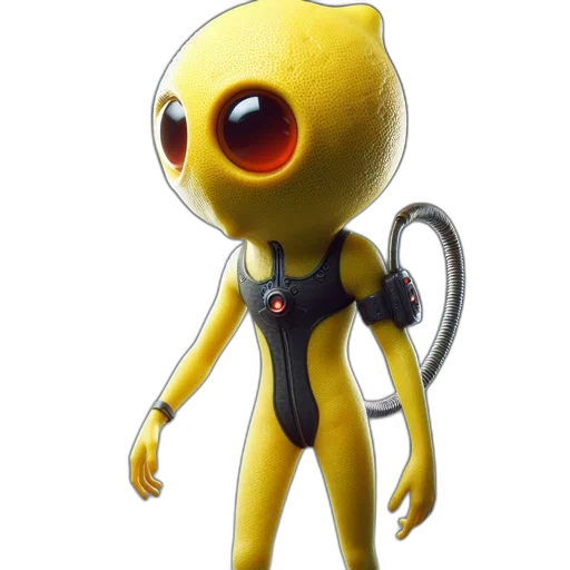 robot, creature, mask, staff transparent PNG cut-out