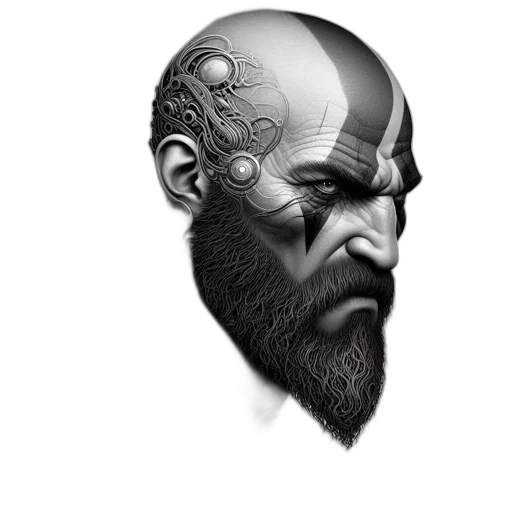 face, mask, concept art, cyberpunk transparent PNG cut-out