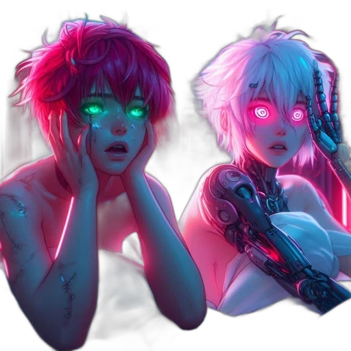 mask, robot, cyberpunk, concept art transparent PNG cut-out