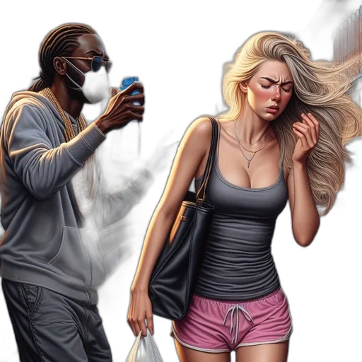 concept art, comic book art, photorealistic, oil painting transparent PNG cut-out