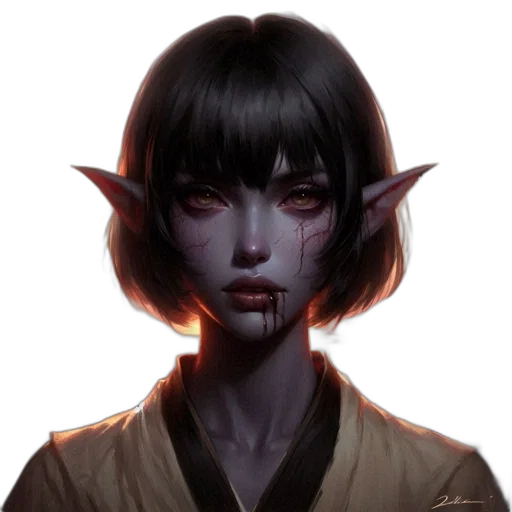 face, staff, mask, creature transparent PNG cut-out