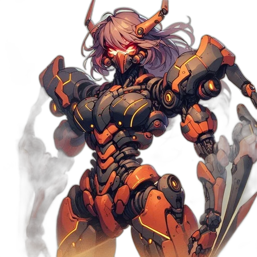 robot, weapon, concept art, fantasy art transparent PNG cut-out