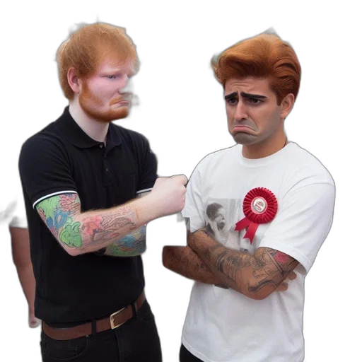 staff, cartoon, concept art, two transparent PNG cut-out