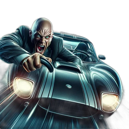 car, concept art, comic book art, cyberpunk transparent PNG cut-out