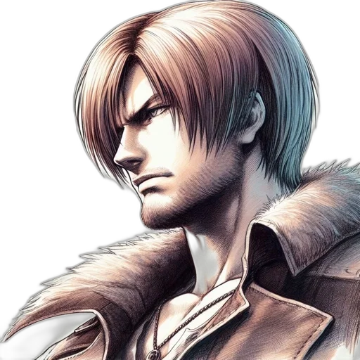 jacket, face, photorealistic, concept art transparent PNG cut-out