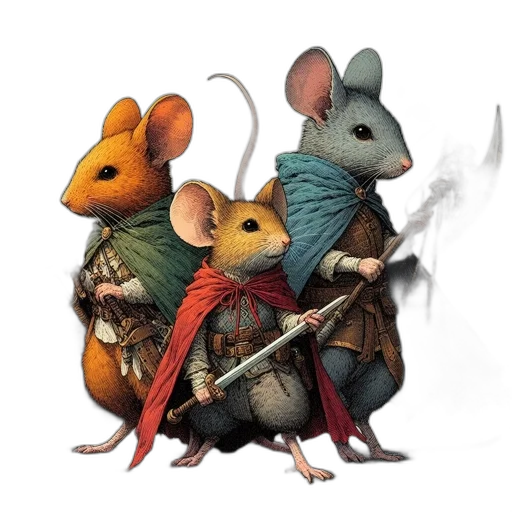 concept art, fantasy art, 3d render, three transparent PNG cut-out