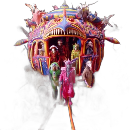 umbrella, staff, mask, crown transparent PNG cut-out